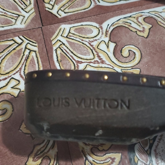 Louis Vuitton brown/tan checkered sandal slides - Picture 3 of 10